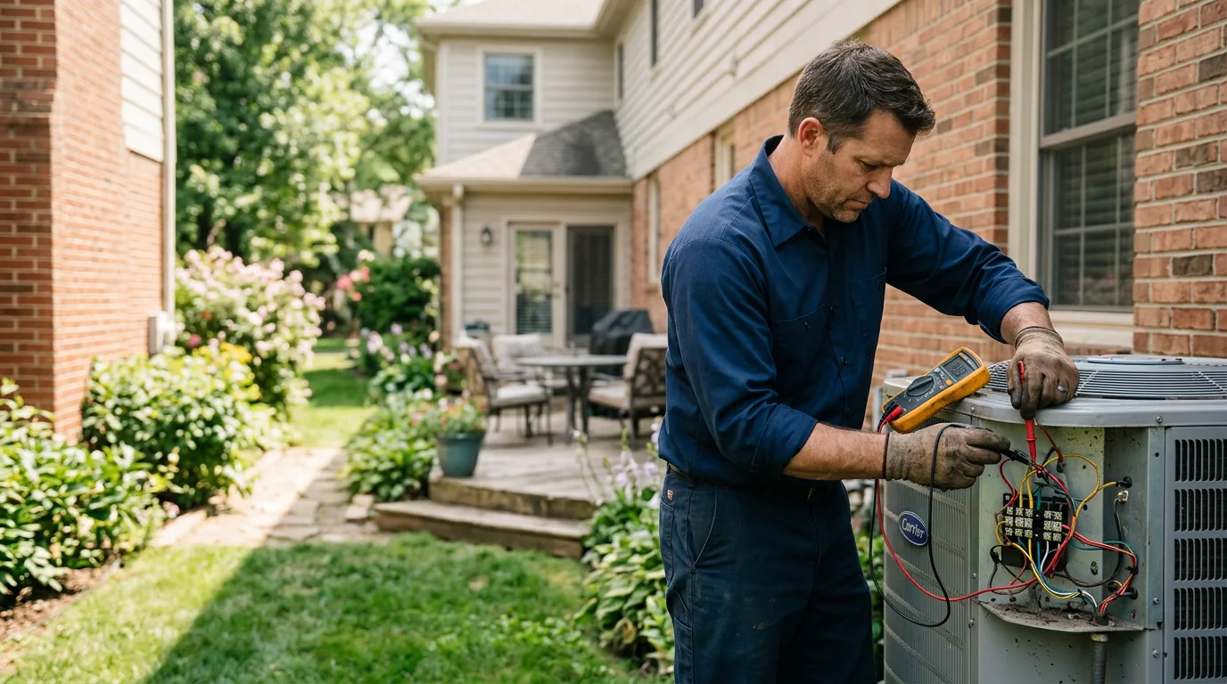 HVAC technician working near Lohn, TX
